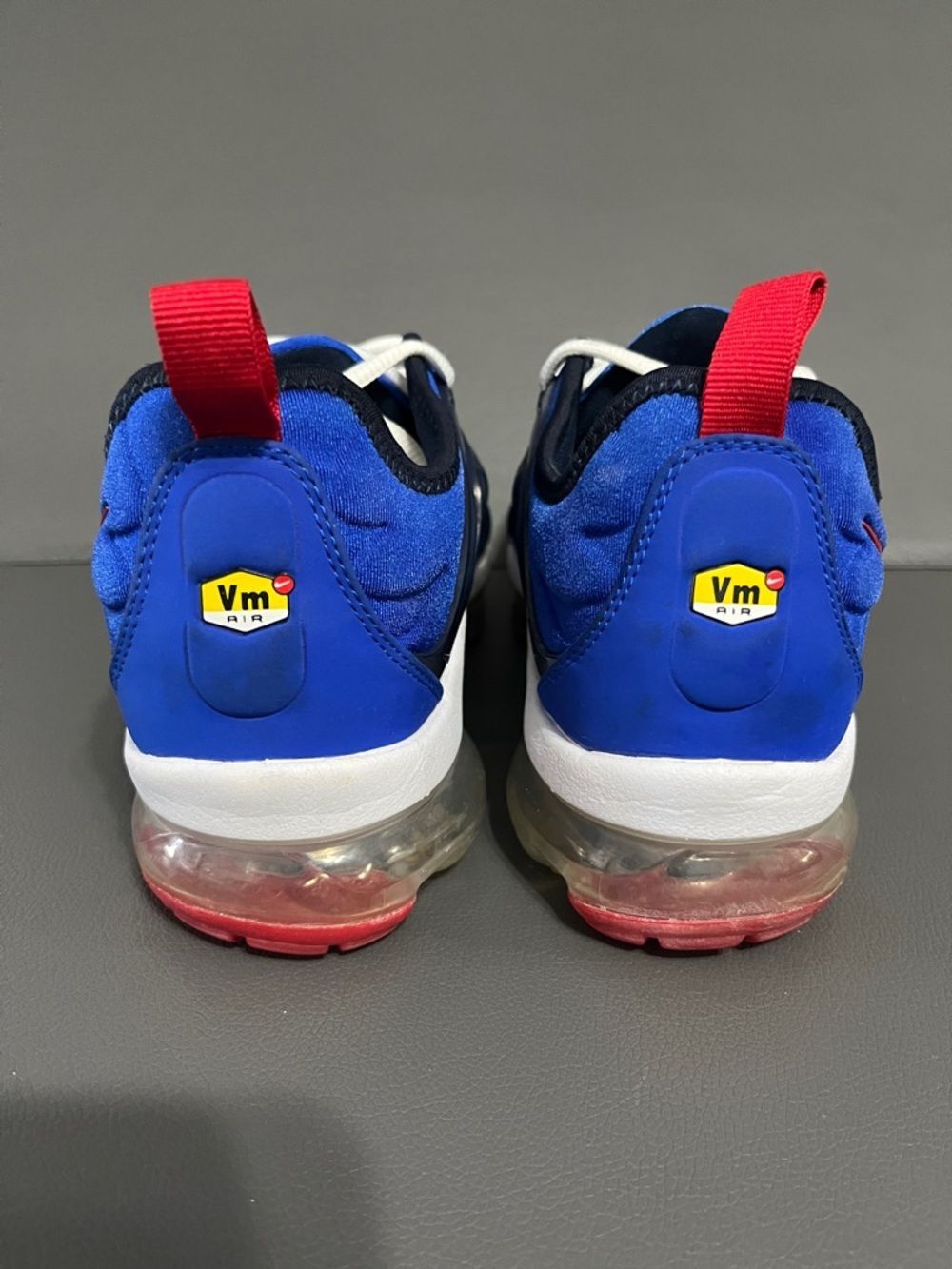 Nike VaporMax Plus Men's Blue with Red Accents - Picture 5 of 8